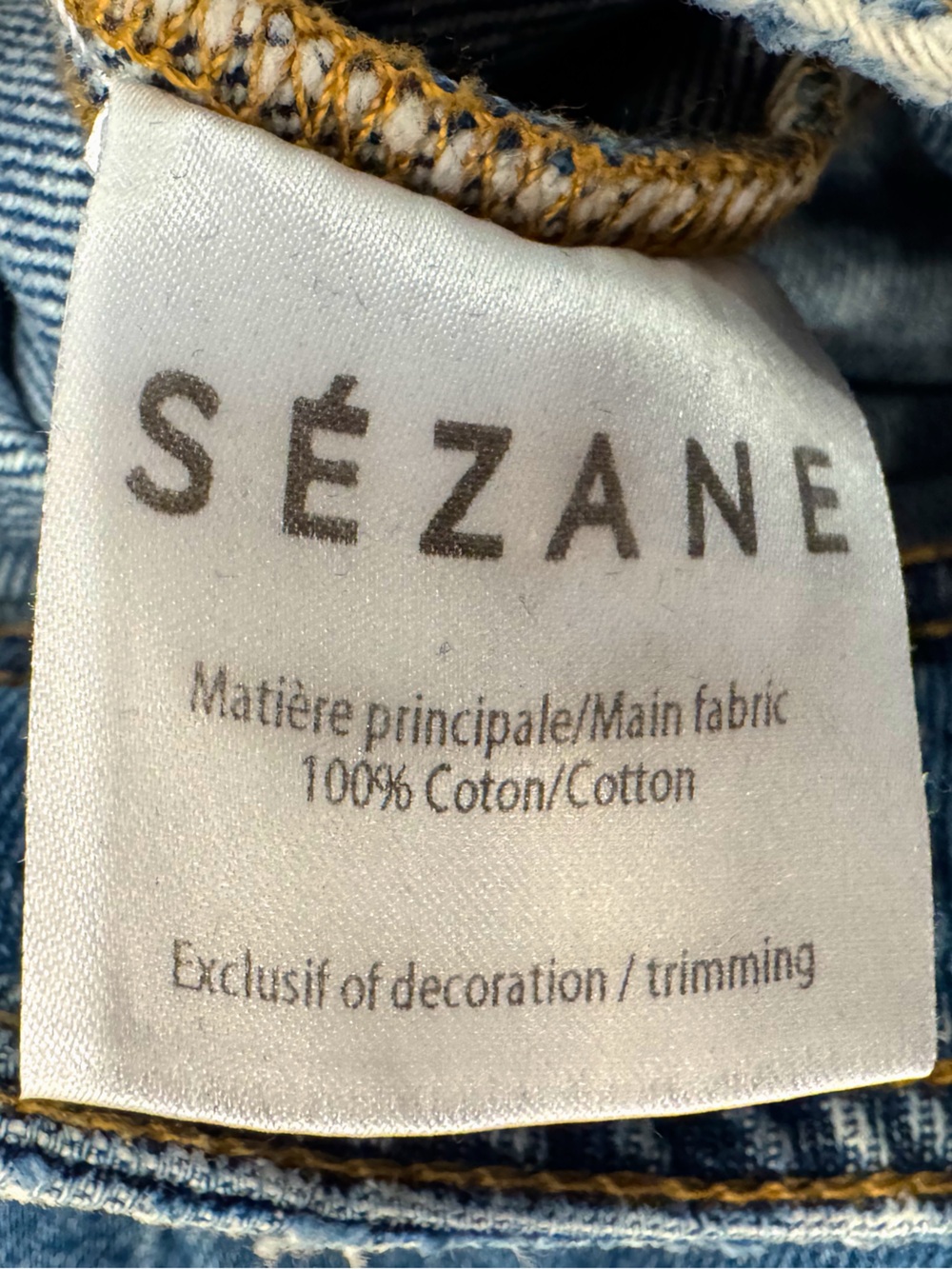 Sezane High Waisted Cropped Wide Leg Jeans - Picture 9 of 9